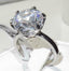 Jewellery Kingdom Ladies Solitaire Cubic Zirconia 10 Carat Engagement Stainless Steel Clear Ring (Silver) - Jewelry Rings - British D'sire