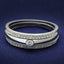 Jewellery Kingdom Ladies Solitaire Simulated Diamonds With Accents Illusion Band Ring (Silver) - Rings - British D'sire