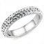 Jewellery Kingdom Ladies Stacking Band Cubic Zirconia Full Eternity Ring (Clear) - Jewelry Rings - British D'sire