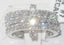 Jewellery Kingdom Ladies Stacking Bands Cubic Zirconia Full Eternity Rhodium Sparkling Ring (Silver) - Jewelry Rings - British D'sire