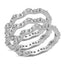 Jewellery Kingdom Ladies Stacking Bands Full Eternity Cubic Zirconia Rings - Jewelry Rings - British D'sire