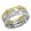 Jewellery Kingdom Ladies Stacking Bands Gold Sterling Silver Cz Full Eternity Wedding Rings - Jewelry Rings - British D'sire