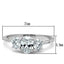 Jewellery Kingdom Ladies Three Stone Oval Cubic Zirconia 170CT Ring (Sterling Silver) - Jewelry Rings - British D'sire