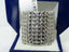 Jewellery Kingdom Ladies Wide Cocktail Studded Statement Band Rhodium Ring (Silver) - Jewelry Rings - British D'sire