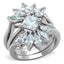 Jewellery Kingdom Marquise Princess Engagement Wedding Bands Stainless Steel Ladies Ring Set - Engagement Rings - British D'sire