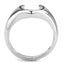 Jewellery Kingdom Mens Horseshoe Signet Pinky Stainless Steel No Stone Ring (Silver) - Jewelry Rings - British D'sire