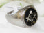 Jewellery Kingdom Mens Masonic Signet Pinky Stainless Steel Onyx Ring (Black) - Jewelry Rings - British D'sire