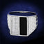 Jewellery Kingdom Mens Signet Onyx Black Sterling Silver 925 Stamped Cz Handmade Ring (Silver) - Jewelry Rings - British D'sire