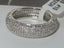 Jewellery Kingdom Pave Cubic Zirconia Rhodium Sparkling Ladies Full Eternity Band Ring (Clear & Silver) - Jewelry Rings - British D'sire