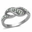 Jewellery Kingdom Pave Elegant Stainless Steel Sparkling Ladies Ring Band (Silver) - Jewelry Rings - British D'sire
