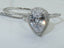Jewellery Kingdom Pear Cut Simulated Diamonds Sterling Engagement Wedding Ring Set (Silver) - Jewelry Rings - British D'sire