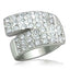 Jewellery Kingdom Silver Band Simulated Diamonds Ladies Pave Set Ring - Jewelry Rings - British D'sire