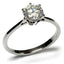 Jewellery Kingdom Solitaire Engagement 2 Carat Stainless Steel Realistic Ladies Elegant Ring - Jewelry Rings - British D'sire