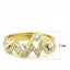 Jewellery Kingdom Stacking Eternity Steel 2pcs Bezel Cubic Zirconia Zig Zag Ladies Gold Ring Set Bands - Jewelry Rings - British D'sire