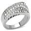 Jewellery Kingdom Stainless Steel Cubic Zirconia Realistic Pave Ladies Cocktail Ring - Jewelry Rings - British D'sire