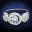 Jewellery Kingdom Sterling Silver Antiqued Cubic Zirconia Handmade Ladies Three Stone Ring - Jewelry Rings - British D'sire