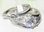 Jewellery Kingdom Wedding Engagement Band Set 3K Stainless Steel Ring (Silver) - Rings - British D'sire