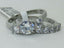 Jewellery Kingdom Wedding Engagement Set Cubic Zirconia Stainless Steel Band Ring (Silver) - Engagement Rings - British D'sire
