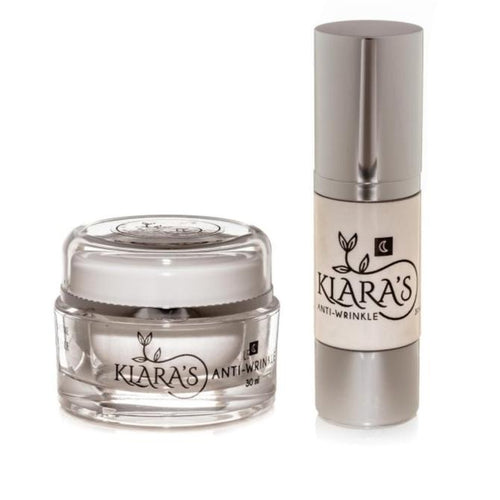 Klara's Anti-Wrinkle Night Cream 30 ml - Reducing Wrinkles & Tone Skin Softer with Organic Seeds Oil Anti-Ageing Facial Cream for Women.
