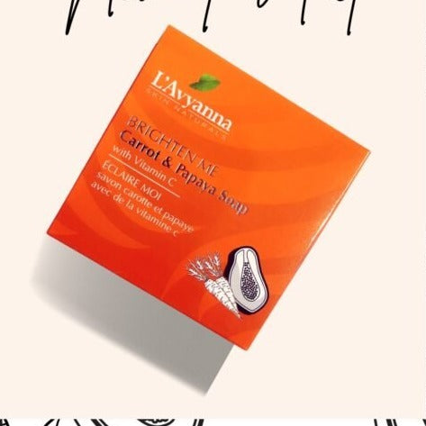 L'Avyanna Brighten Me Carrot & Papaya Soap with vitamin C 150g