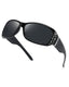 LVIOE Sunglasses Womens Polarised Rhinestones Wrap Around Ladies Sunglasses UV Protection - British D'sire