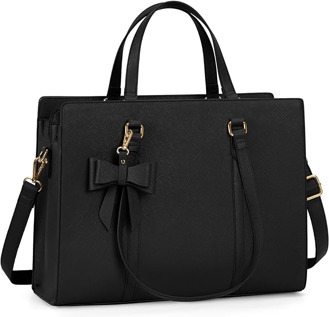 NEWHEY Laptop Tote Bags for Women Inch Ladies Leather Laptop