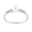 Pearlz Gallery 925 Fresh water pearl & White topaz 6.5mm Round Ring - Rings - British D'sire