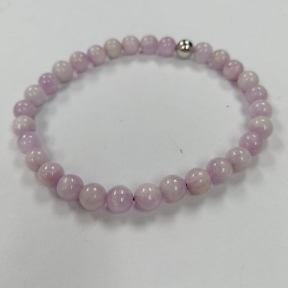 Pearlz Gallery Kunzite 925 Sterling Silver Stretch Bracelet - Bracelets & Bangles - British D'sire