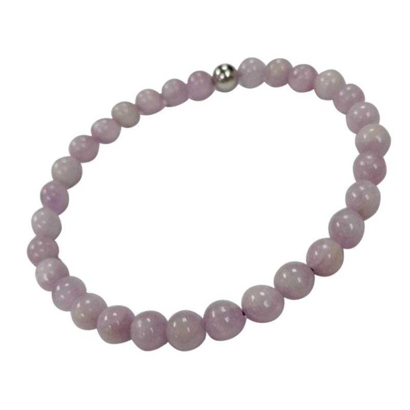 Pearlz Gallery Kunzite 925 Sterling Silver Stretch Bracelet - Bracelets & Bangles - British D'sire