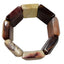 Pearlz Gallery Ladies Rectangle Mookite Stretch Bracelet - Bracelets & Bangles - British D'sire