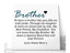 Pure Essence Greetings Brother Quote Personalised Ceramic Plaque - Signs & Plaques - British D'sire