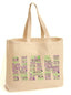 Pure Essence Greetings Custom Personalised Word Art Tote Bag Own Text - Totes & Shoulder Bags - British D'sire