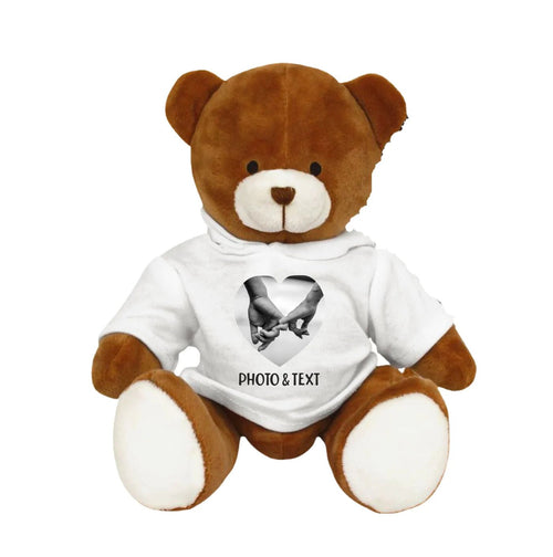 Pure Essence Greetings Hoodie Teddy Bear Personalized Soft Toy
