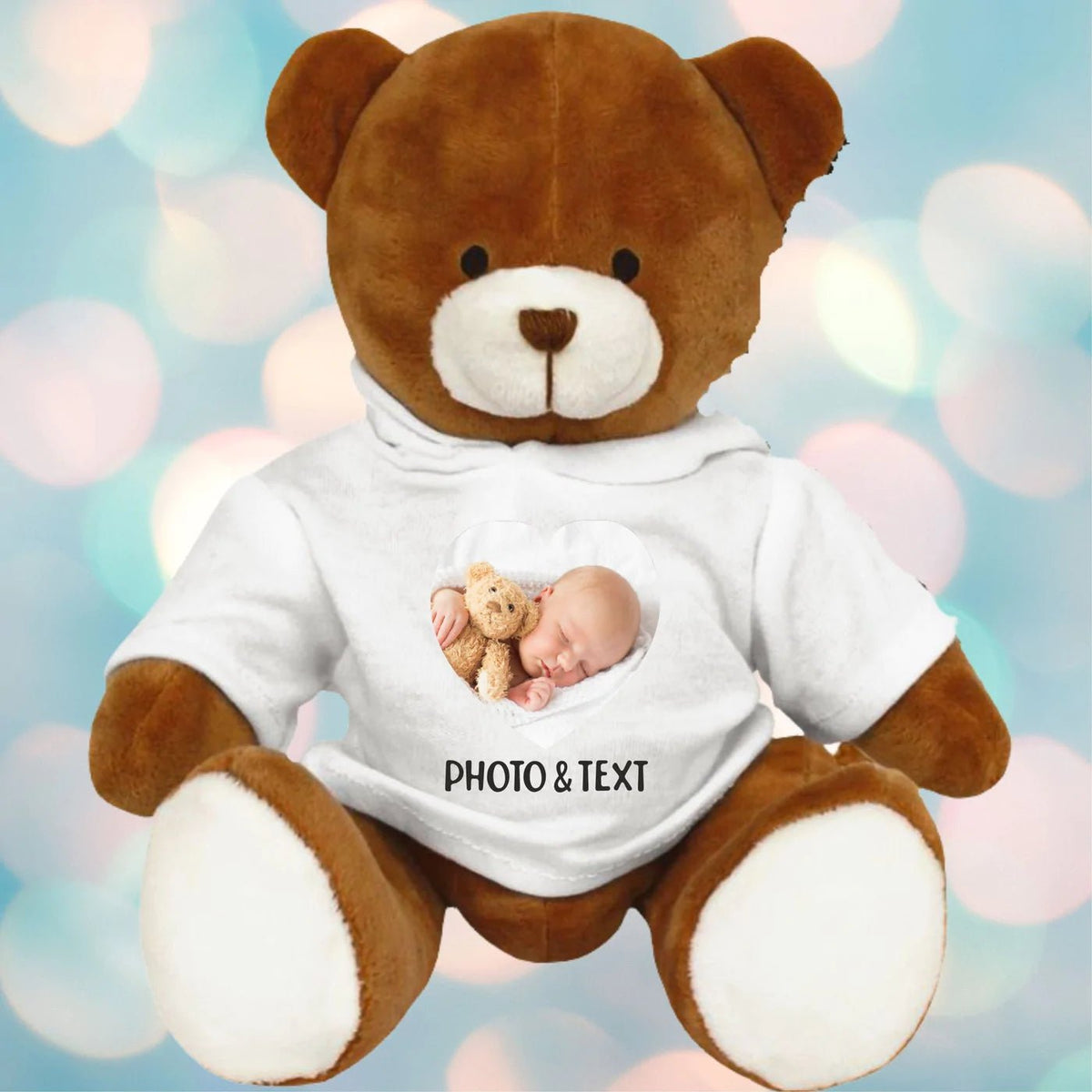 Pure Essence Greetings Hoodie Teddy Bear Personalized Soft Toy - Stuffed & Plush Animals - British D'sire