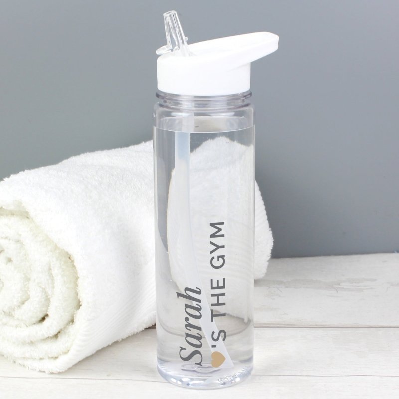 Pure Essence Greetings Personalised Gold Heart Island Water Bottle - Bottles & Thermos - British D'sire