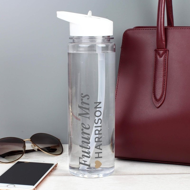 Pure Essence Greetings Personalised Gold Heart Island Water Bottle - Bottles & Thermos - British D'sire