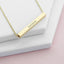 Pure Essence Greetings Personalised Horizontal Bar Necklace - Necklaces & Pendants - British D'sire