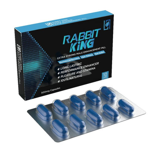 Livewell Nutrition Rabbit King Male Performance Enhancer Extra Strong Fast Acton Supplement 10 Capsules 500mg