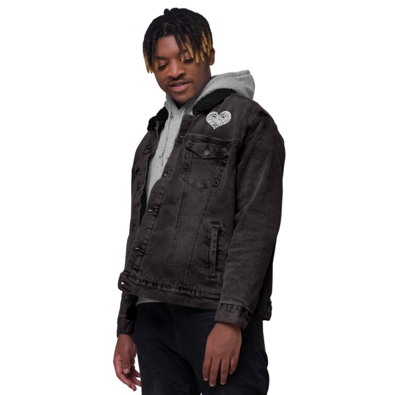 S&B Moonlight Heart Denim Jacket For Men - Men's Jacket - British D'sire