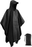 Victoper Waterproof Poncho Adult, Reusable Rain Poncho Adult Waterproof Poncho Waterproof Adult Lightweight Waterproof Raincoat for Outdoor Hiking Camping Cycling Traveling - British D'sire
