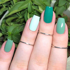 Vishine Color Gel Nail Polish Kit Green combo Series 4pcs Nail Art Set 15ml UV LED Gel Home Manicure Salon Use Easy DIY Beauty Spring Summer Collection - British D'sire