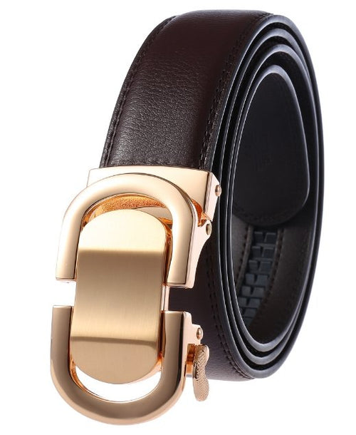 Vista Men’s Adjustable Faux Leather Belt – Stylish Fancy Buckle, 110x4cm, Black – Everyday Comfort & Style