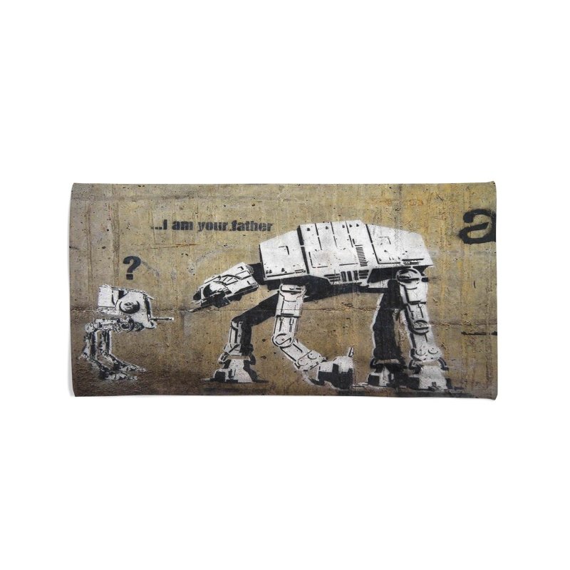 Yoosh Banksy I Am Your Father - Beach Towel - Bathroom Linens - British D'sire