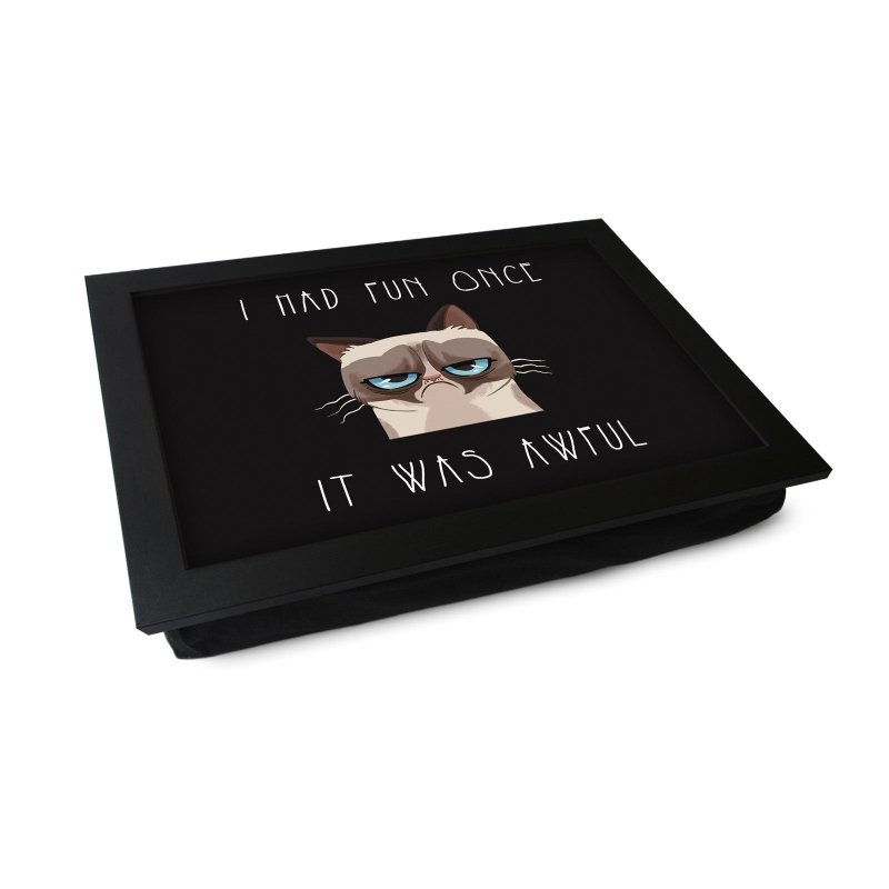 Yoosh Grumpy Cat Lap Tray - L0099 - Kitchen Tools & Gadgets - British D'sire