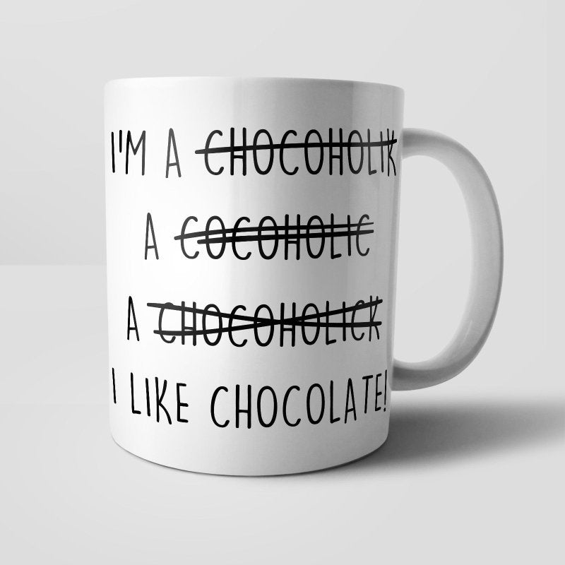 Yoosh Misspelled Chocoholic Mug - M004 - Glasswares & Drinkwares - British D'sire