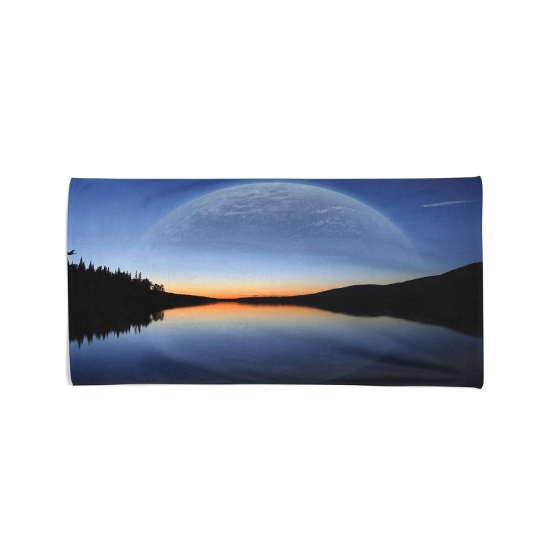 Yoosh Moon And Lake - Beach Towel - British D'sire