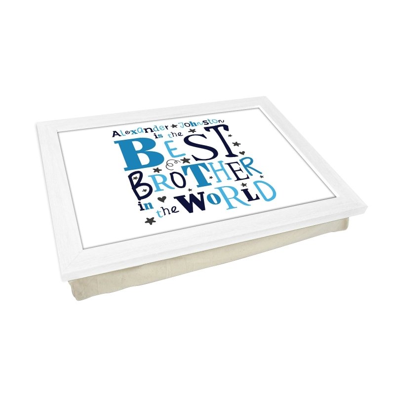 Yoosh Personalised Best Brother In The World Lap Tray - L0482 - Kitchen Tools & Gadgets - British D'sire