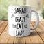 Yoosh Personalised Crazy Cat Lady Mug - M014 - Glasswares & Drinkwares - British D'sire