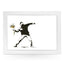 Yoosh Personalize Banksy Bouquet Grenade Lap Tray - Kitchen Tools & Gadgets - British D'sire