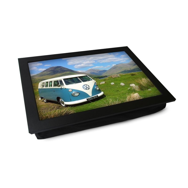 Yoosh VW Camper in Blue on Hillside Lap Tray - L0166 - Kitchen Tools & Gadgets - British D'sire